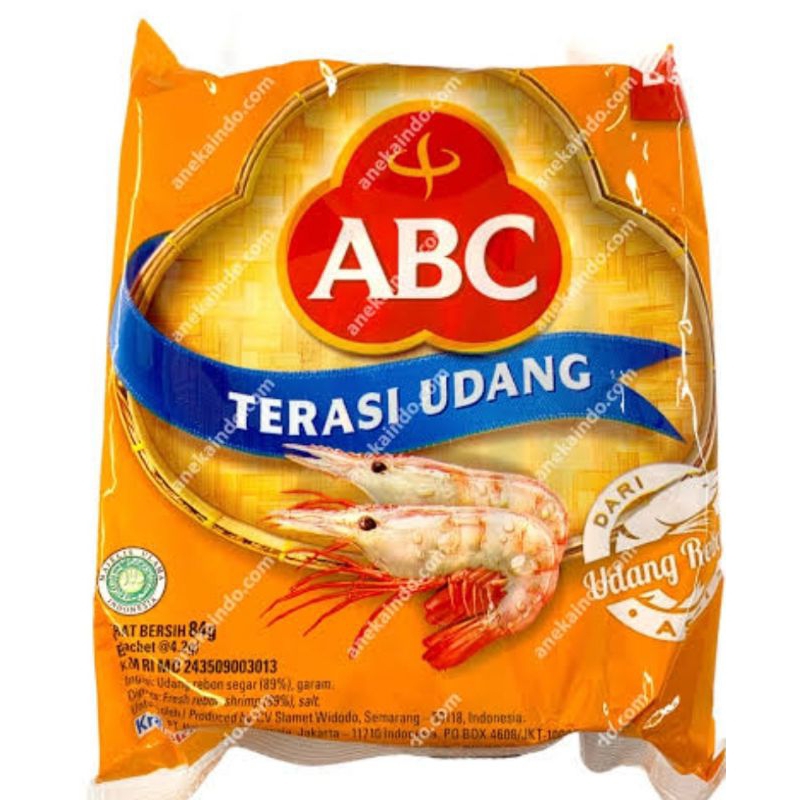 

TERASI UDANG ABC 76gr 1 PACK ISI 20 SACHET