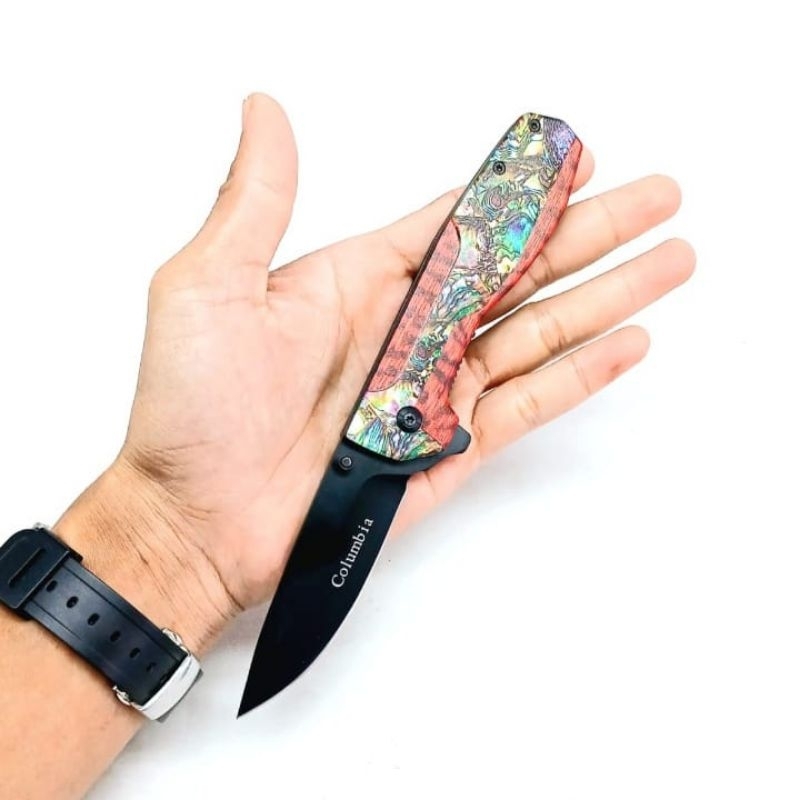 Pisau Bushcraft Pisau Survival Lipat Columbia Ck P1220