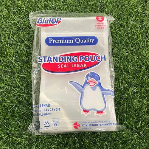 Standing Pouch Premium Quality Blutop/ Plastik Klip Ziplock Kemasan Makanan Kopi 9x15/10x17/12x20/14