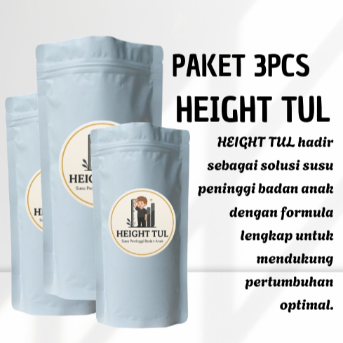 

Susu Peninggi Badan Anak HEIGHT TUL | Cepat Tinggi | Nutrisi Lengkap terbaik paket 3pcs
