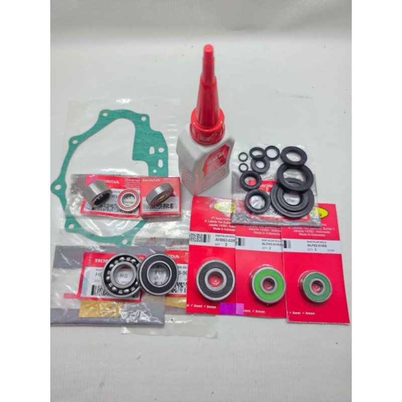 Paket Bearing laher rasio set 10 aitem KOJ Genio 2020, Beat New LED 2020, Beat street New LED 2020, 