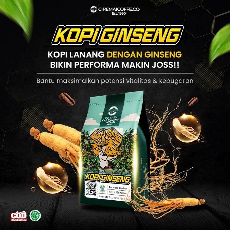 Kopi Ginseng Bubuk Cap Gunung Ciremai