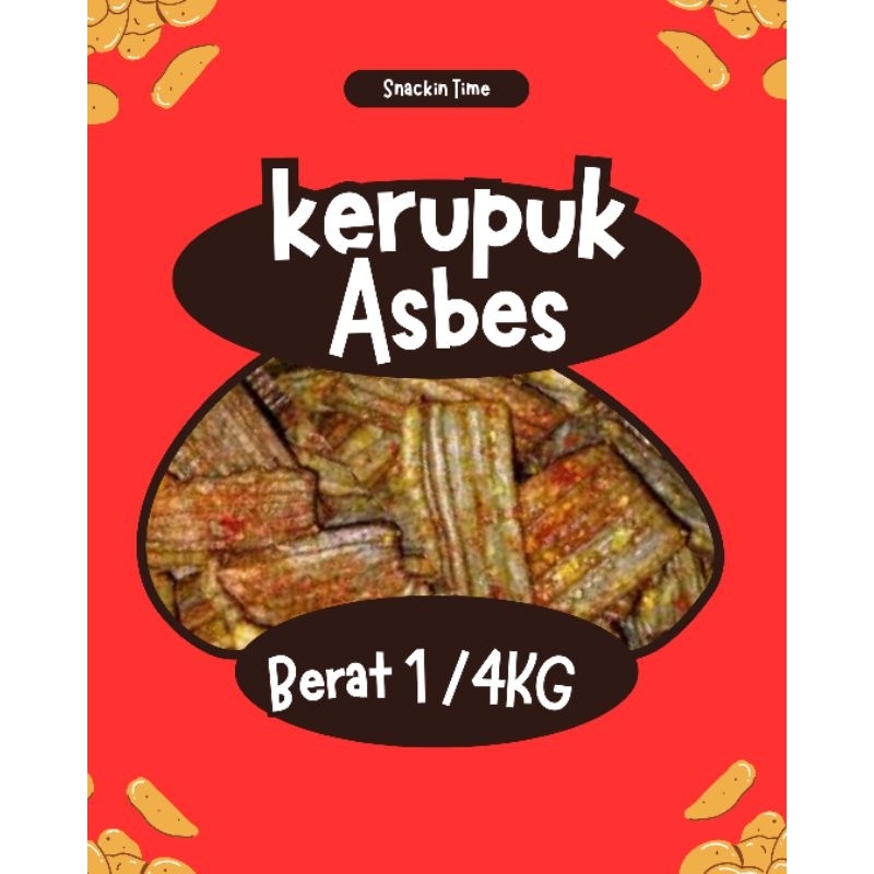 

KERUPUK ASBES PEDAS RASA DAUN JERUK BERAT 1/4 KG