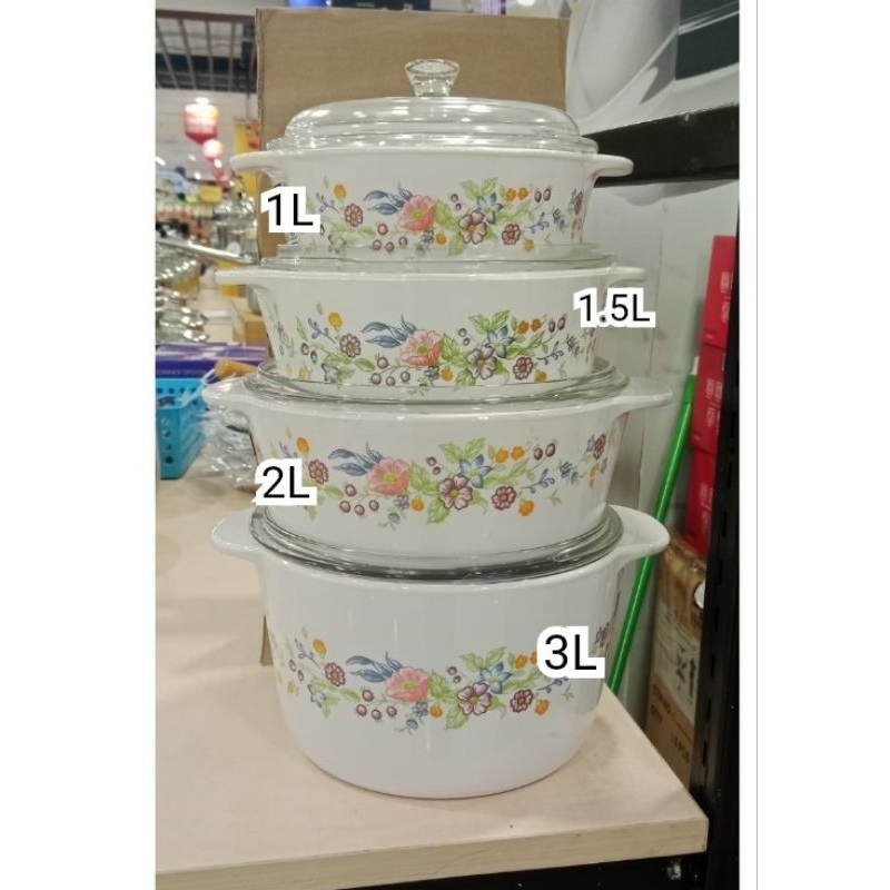 LUMINARC VICTORIA PANCI MASAK KACA 1L+1.5L+2L+3L