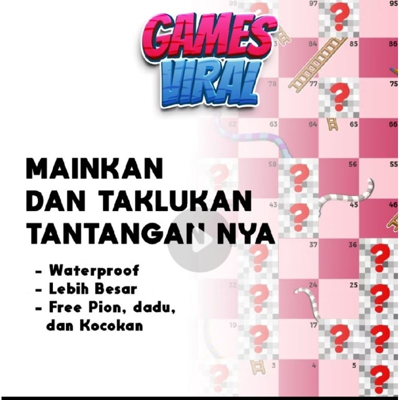 ular tangga pink putih cocok buat pasutri baru nikah