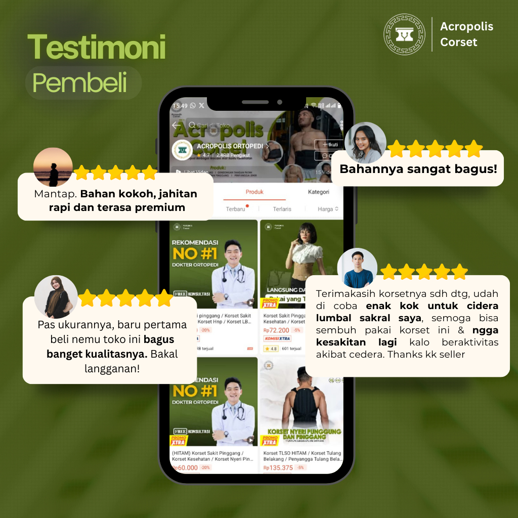 TERBARU KORSET NYERI PINGGANG / KORSET SAKIT PINGGANG / KORSET HNP / KORSET LBP / KORSET KESEHATAN