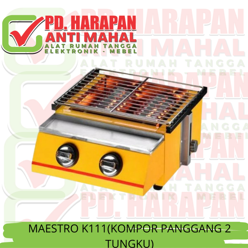 MAESTRO K111 (KOMPOR PANGGANG 2 TUNGKU)/ KOMPOR PANGGANG 2 TUNGKU/ PANGGANGAN