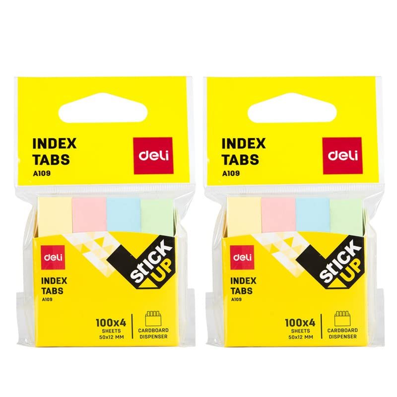 

DELI Index tabs pastel 4 warna A10902 / deli index tab