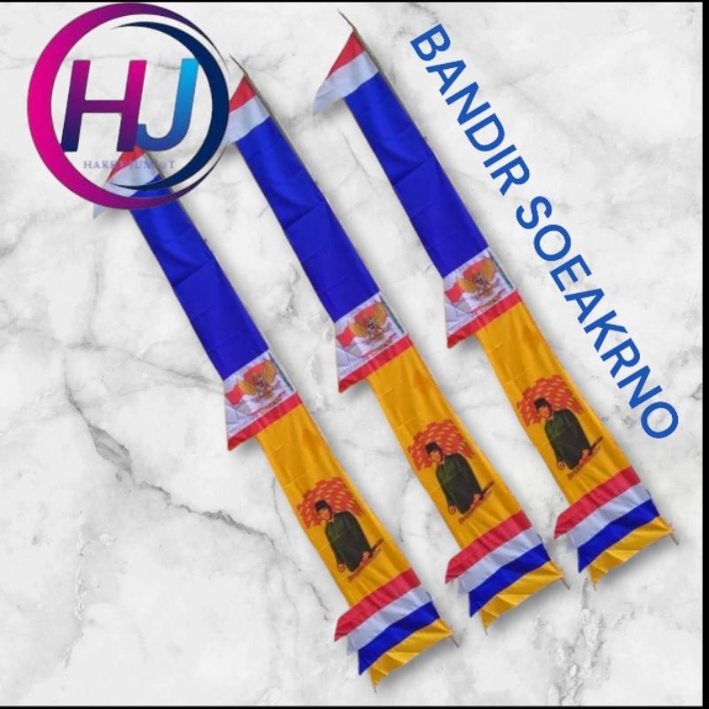 bendera umbul umbul bandir gambar soekarno