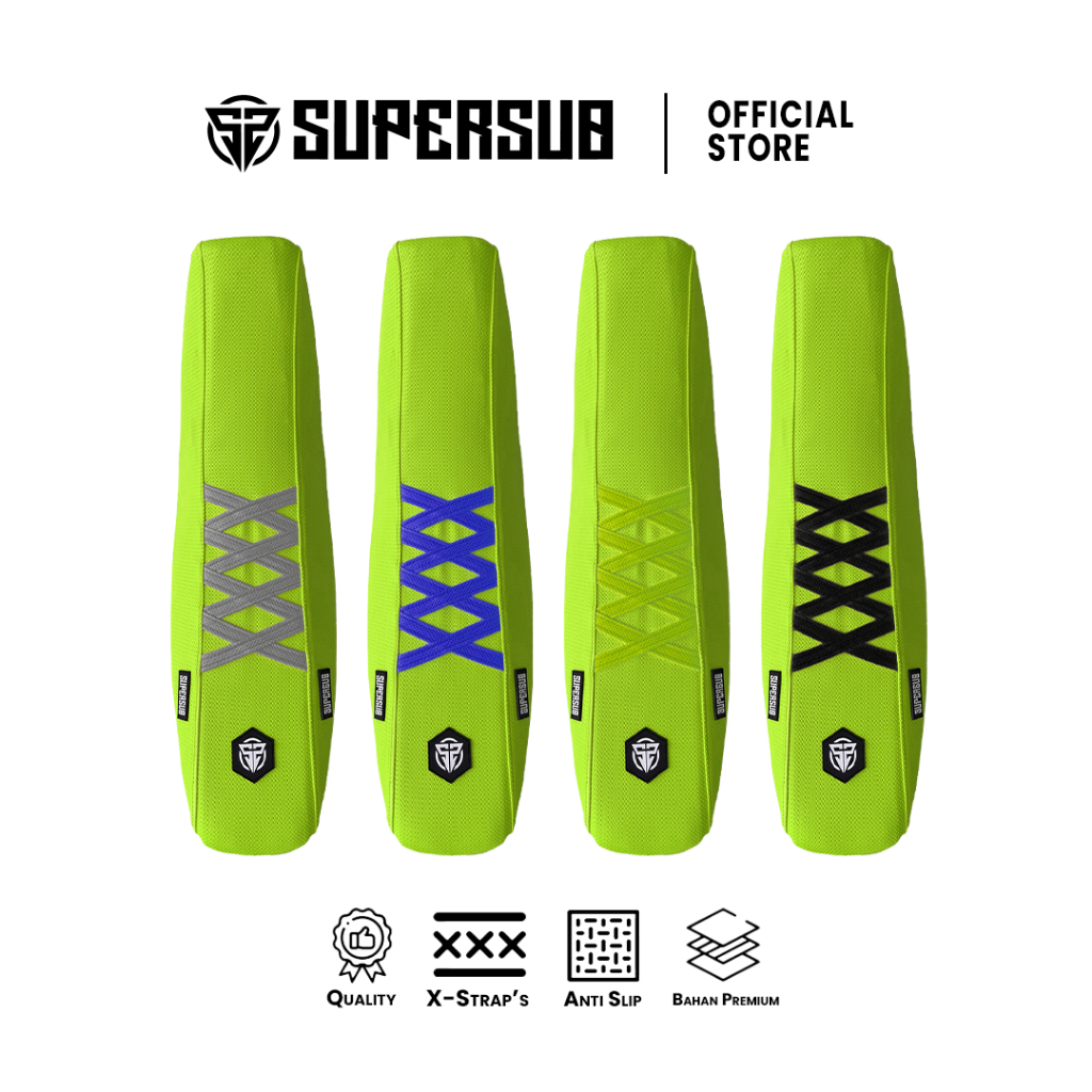 Jok Supersub Klx Bf tipe XXXX SARUNG KULIT COVER SEAT WARNA HIJAU - variasi motor trail supermoto CR