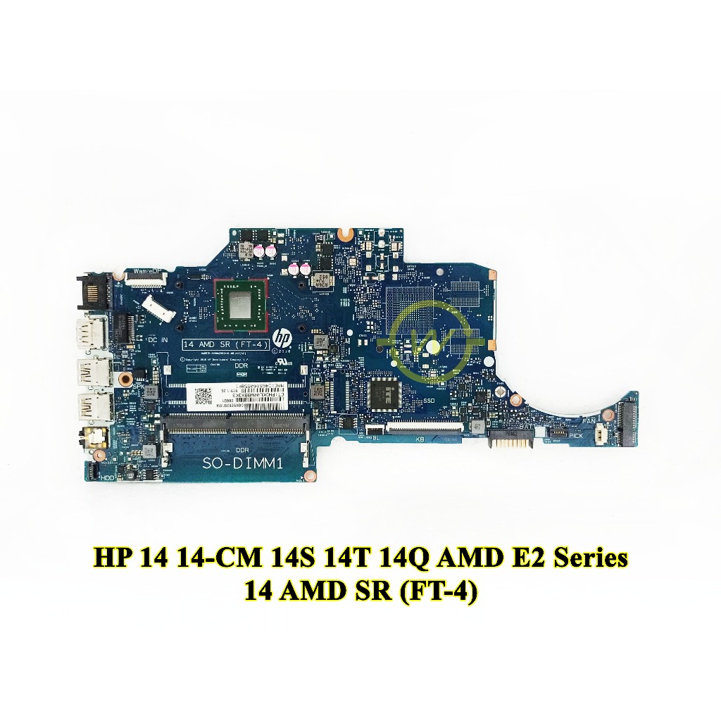 Mainboard Motherboard Mobo Laptop HP 14 14-CM 14S 14T 14Q AMD E2 Series
