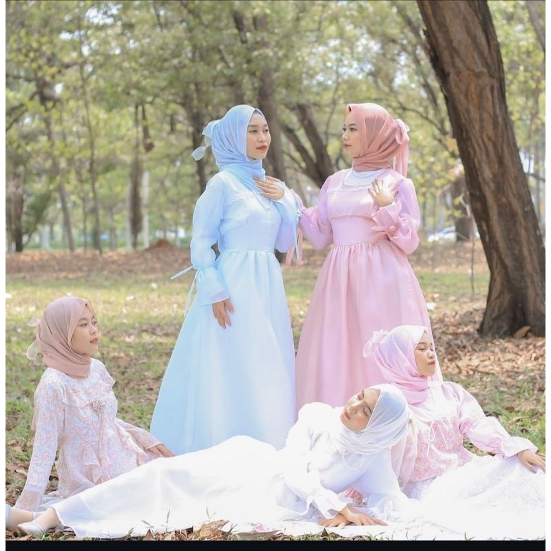 PRELOVED Dress Clatsyca Vintage Mariposa ~ Korean Dress Hijab