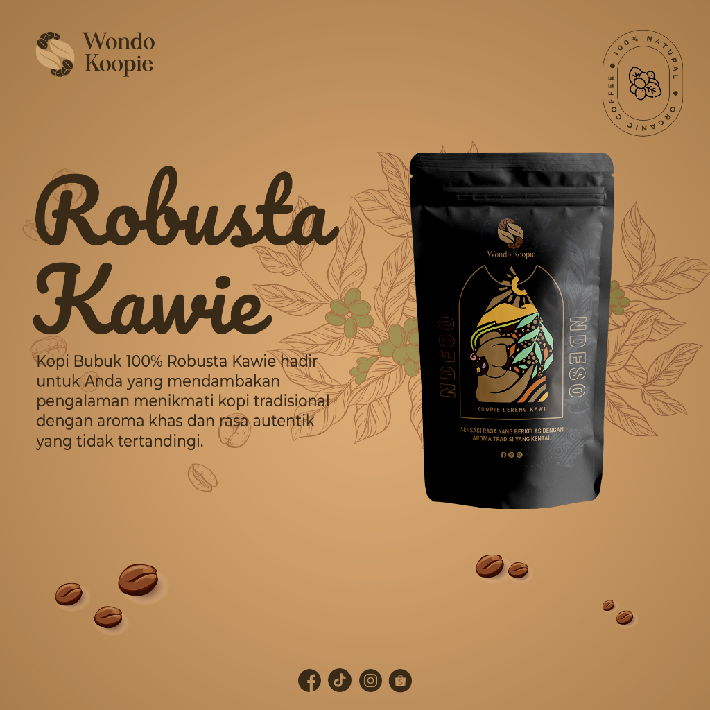 

WONDO KOOPIE Robusta Kawie 500 Gr