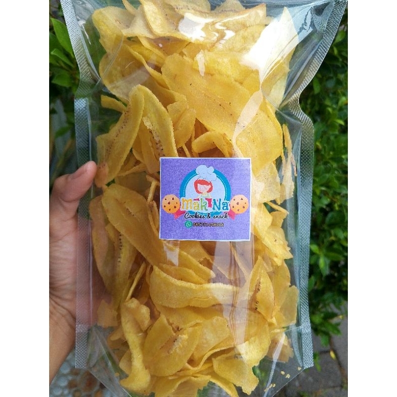 

cemilan | keripik pisang manis renyah