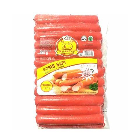 

MUANTAP Sosis Sapi Merah 450 Gram - isi 25 Pcs
