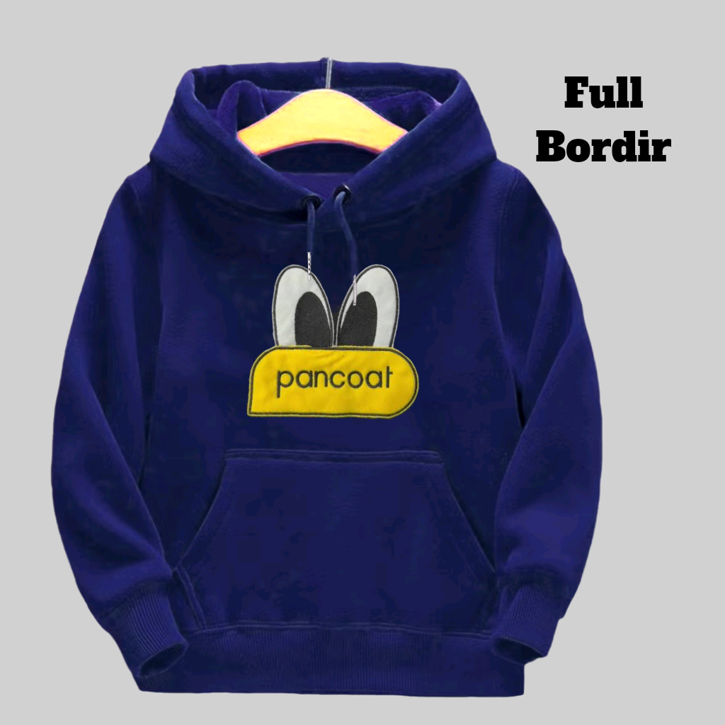 JAKET SWEATER HOODIE ANAK FULL BORDIR HOODIE PANCOAT SPECIAL USIA 2-12 TAHUN LAKI-LAKI PEREMPUAN UNI
