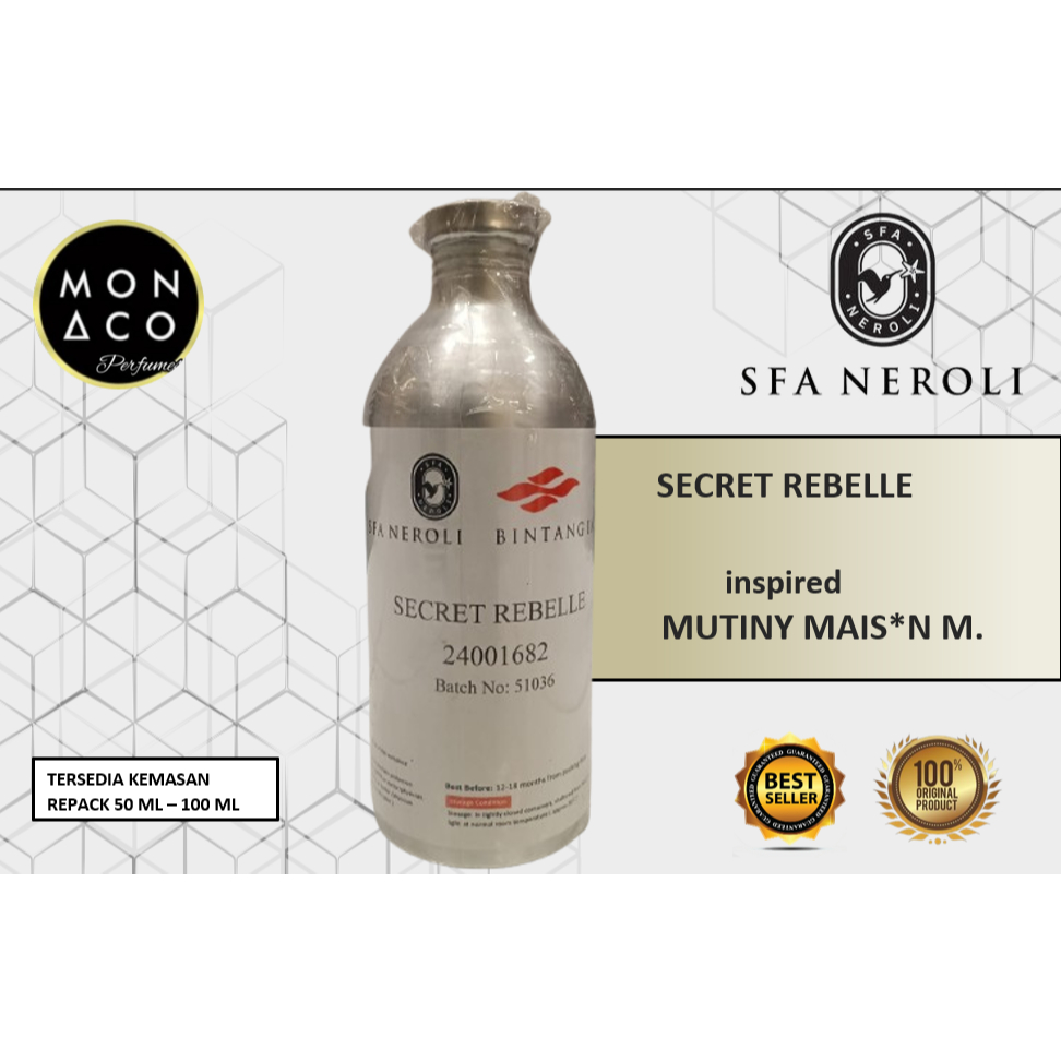 SECRET REBELLE INSPIRED MUTINY MAIS*N M. BY SFA NEROLI - ASLI 100%