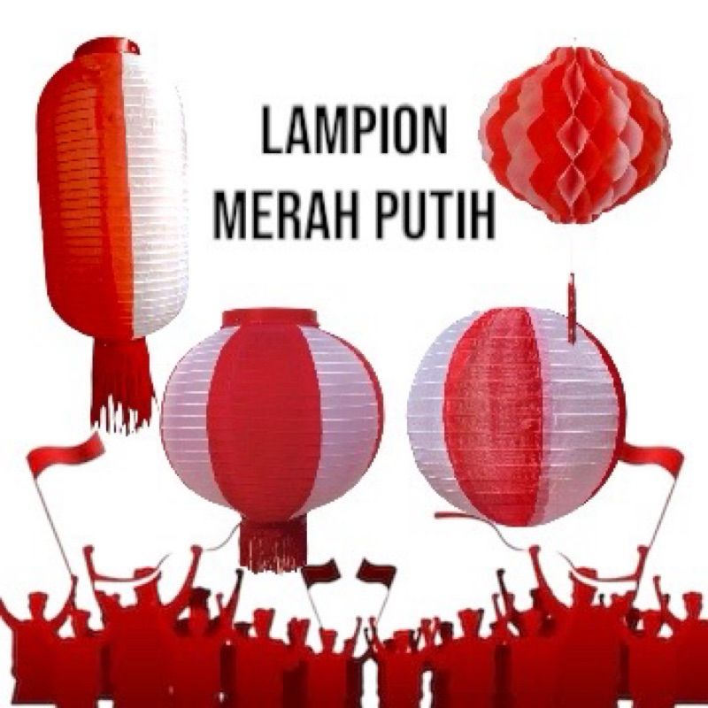 Lampion Merah Putih / Dekorasi 17 agustus HUT Kemerdekaan / Lampion 17 Agustus premium quality