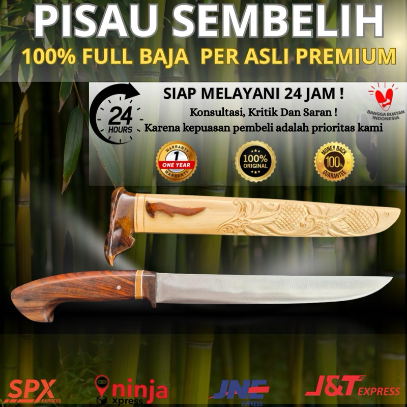 [ Promo Pisau Sembelih Asli Baja Per 100% ] Pisau Sembelih Multifungsi Super Tajam