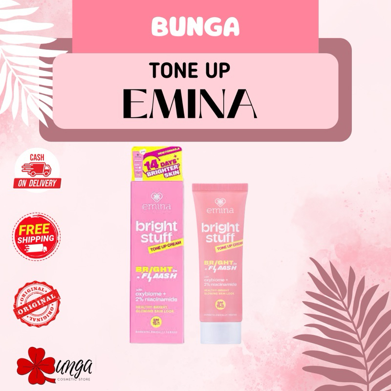 BUNGA- Emina Tone Up Cream Moisturizing Emina Pelembab Toner Up Emina Brightstuff