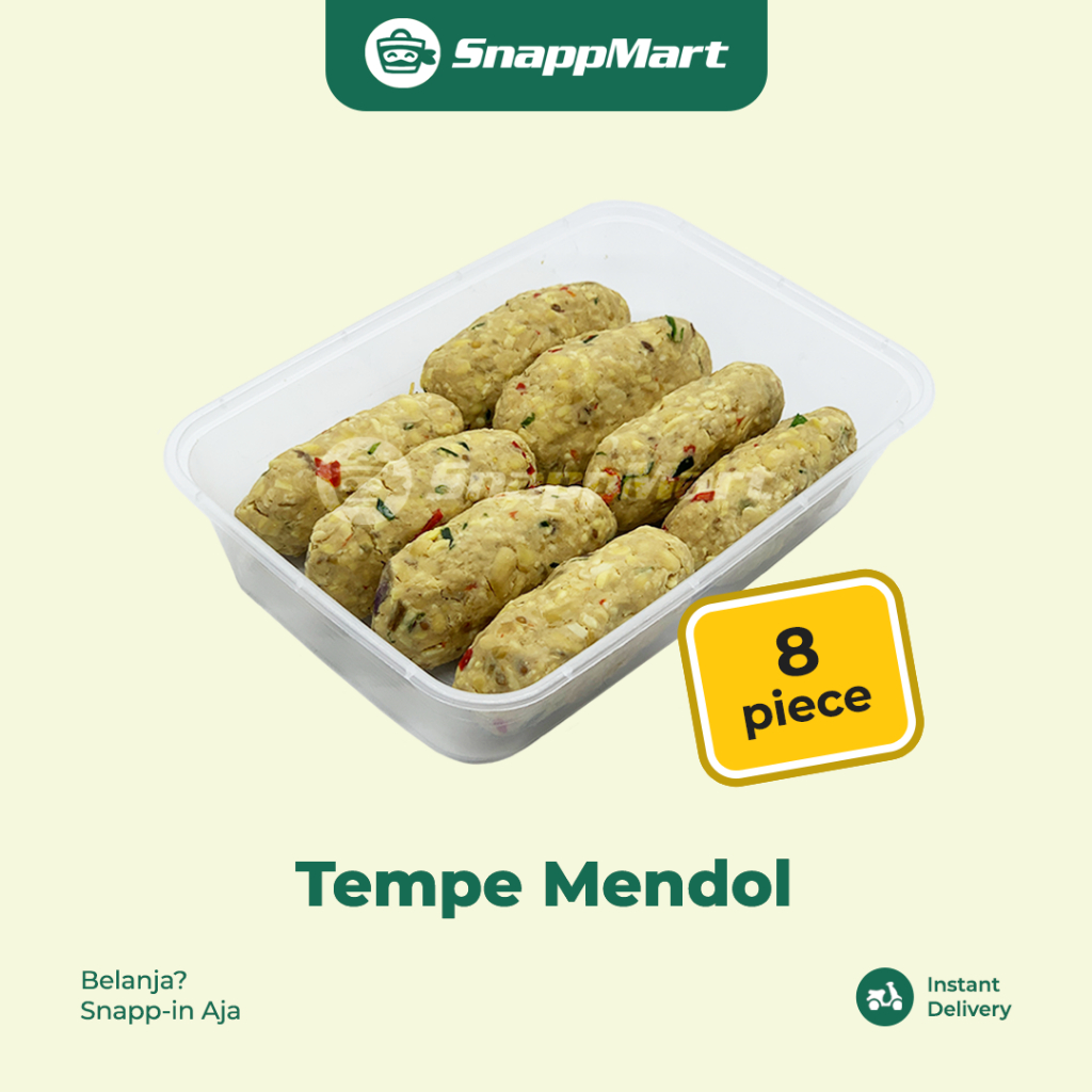 

Tempe Mendol (8 pcs) - INSTANT / SAMEDAY - Ready To Cook