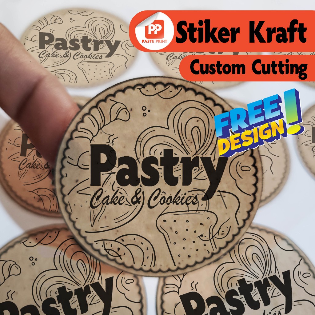 

Cetak Stiker Kraft Label Kemasan Produk