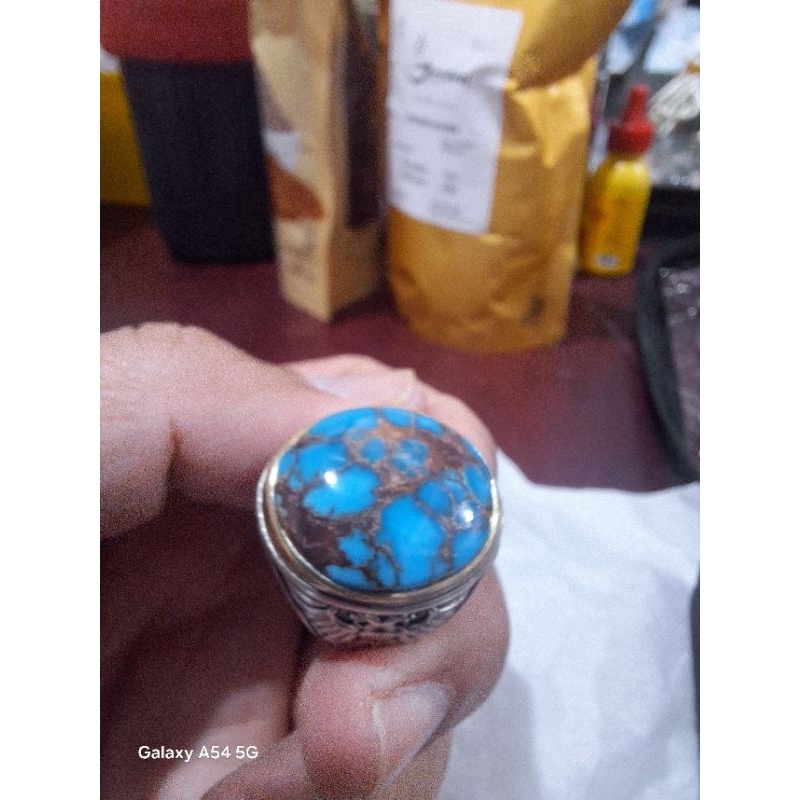 Batu Pirus Mesir Ceplok Kuro Serat Merah