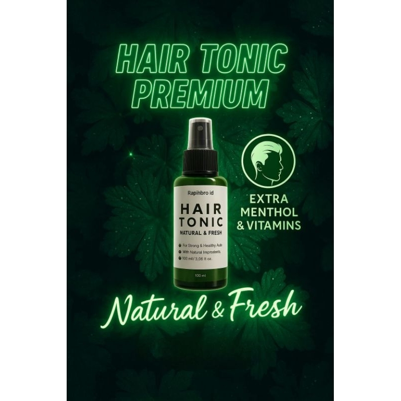 Hair Tonic Premium Barbershop Anti Rontok Dan Ketombe.