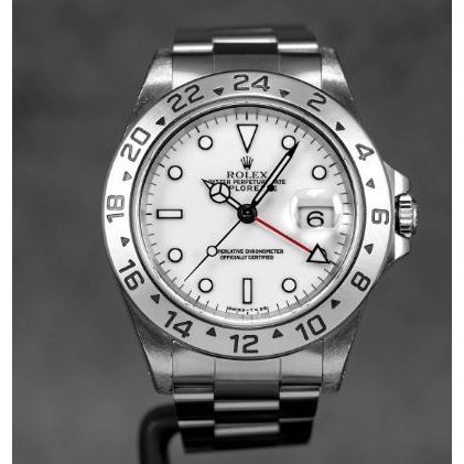 ROLEX EXPLORER-II 16570 WHITE POLAR DIAL