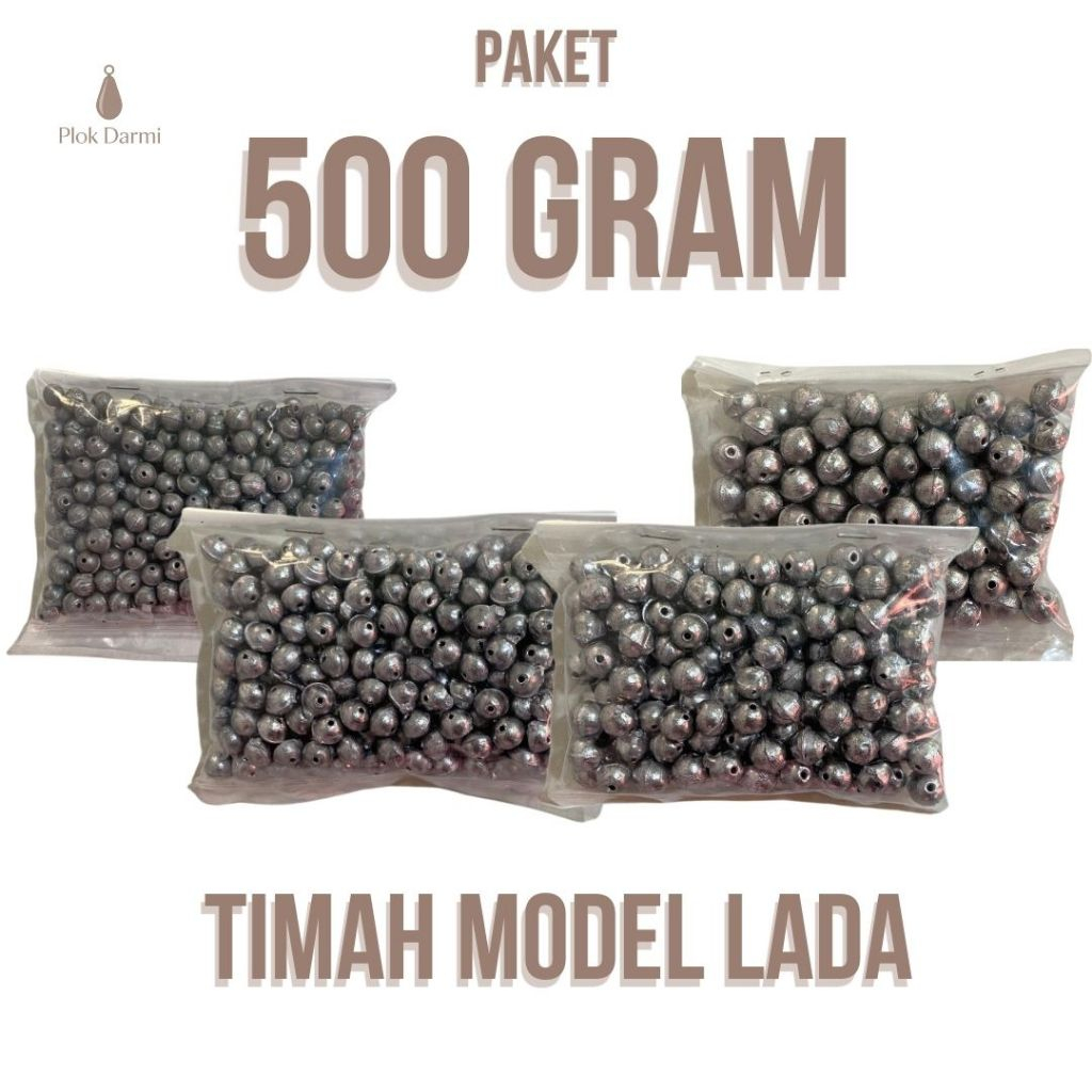 Paket 500 GRAM Timah Pemberat Pancing Model Lada Timah Mancing Lada mancing Timah Pancing Murah