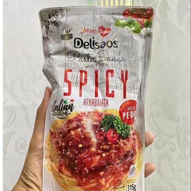

Buy 1 get 1 Delisaos Pasta Sauce Rasa Spicy Arrabbiata - Mamasuka