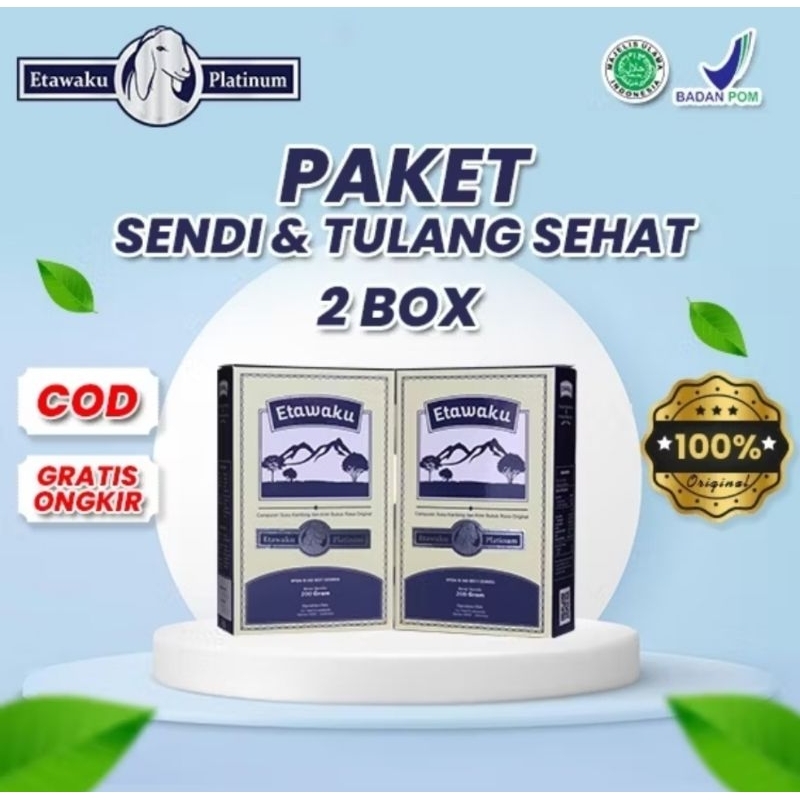 

Etawaku Platinum Paket Istimewa 2 box - Susu Kambing Mengobati Masalah Pernafasan
