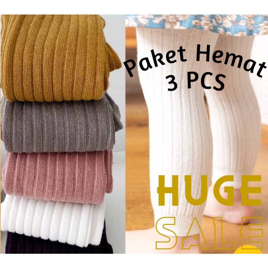 Paket 3 pcs Celana Legging anak celana panjang 1 tahun sampai 5 tahun