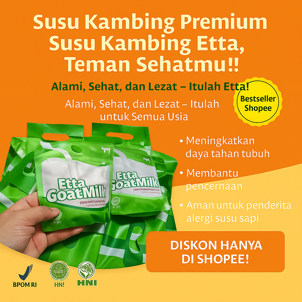 

BEAT Etta Goat Milk | Susu Kambing Ettawa | Susu Kambing | EGM | TERMURAH HNI HPAI EGM ORI 2