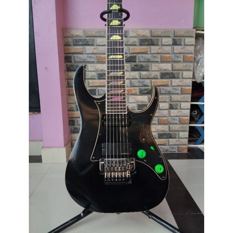 Ibanez 7 String Pickup Aktif Duncan Designed / Gitar Ibanez 7 Senar Tremolo Edge Zero II ZPS