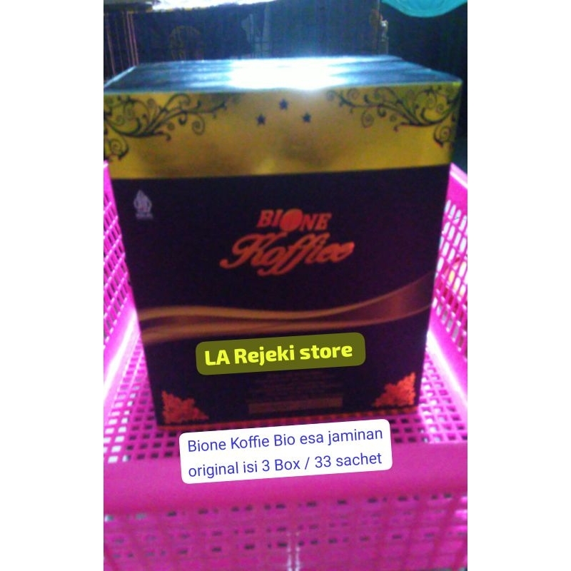 

Kopi Bione Bio esa jaminan original isi 3 Box isi 33 sachet