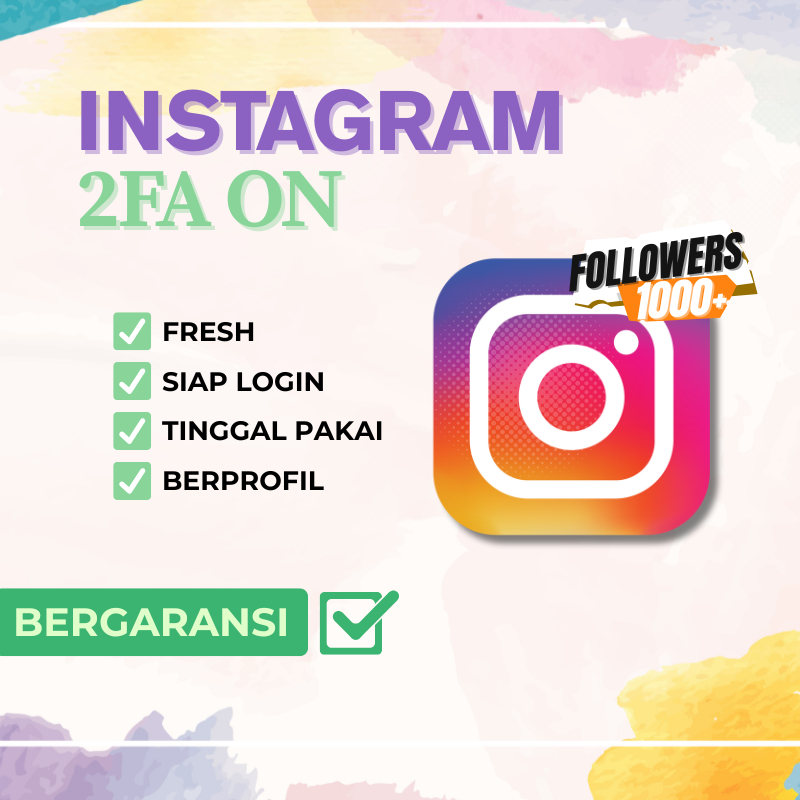 AKUN IG READY LOGIN 2FA AKTIF – FOLLOWER 300–1000