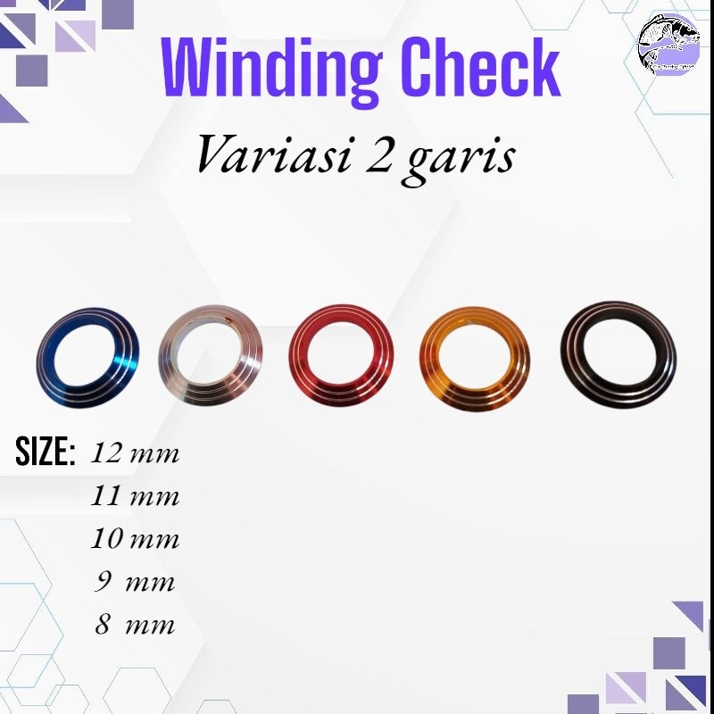 Winding Check joran motif 2 garis /custom joran