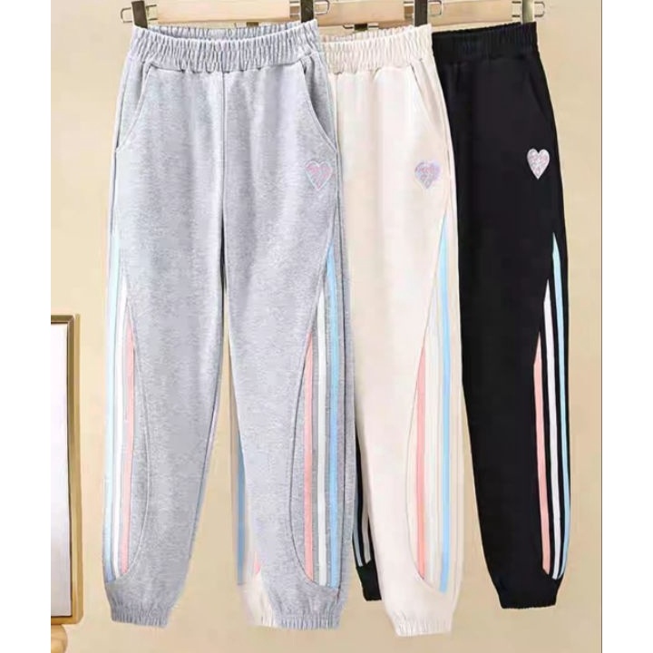 CELANA JOGER ANAK PEREMPUAN USIA 315TH CELANA TRAINING ANAK PEREMPUAN CELANA PANJANG LOVE KIDS JOGER