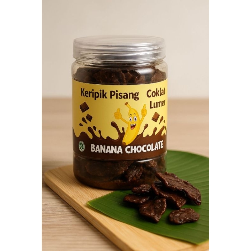 

ELBANCHIPS kripik pisang coklat lumer camilan Snack keripik 350gr