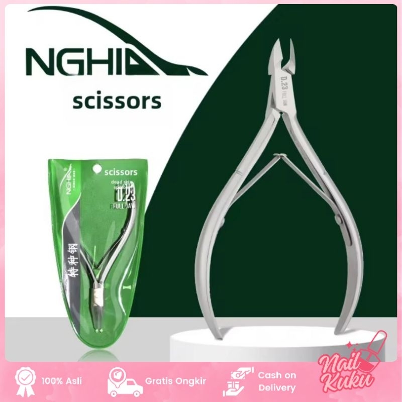 NGHIA D501 D23 D22 Full Jaw Cuticle Nipper High Quality Manicure Gunting Kutikula