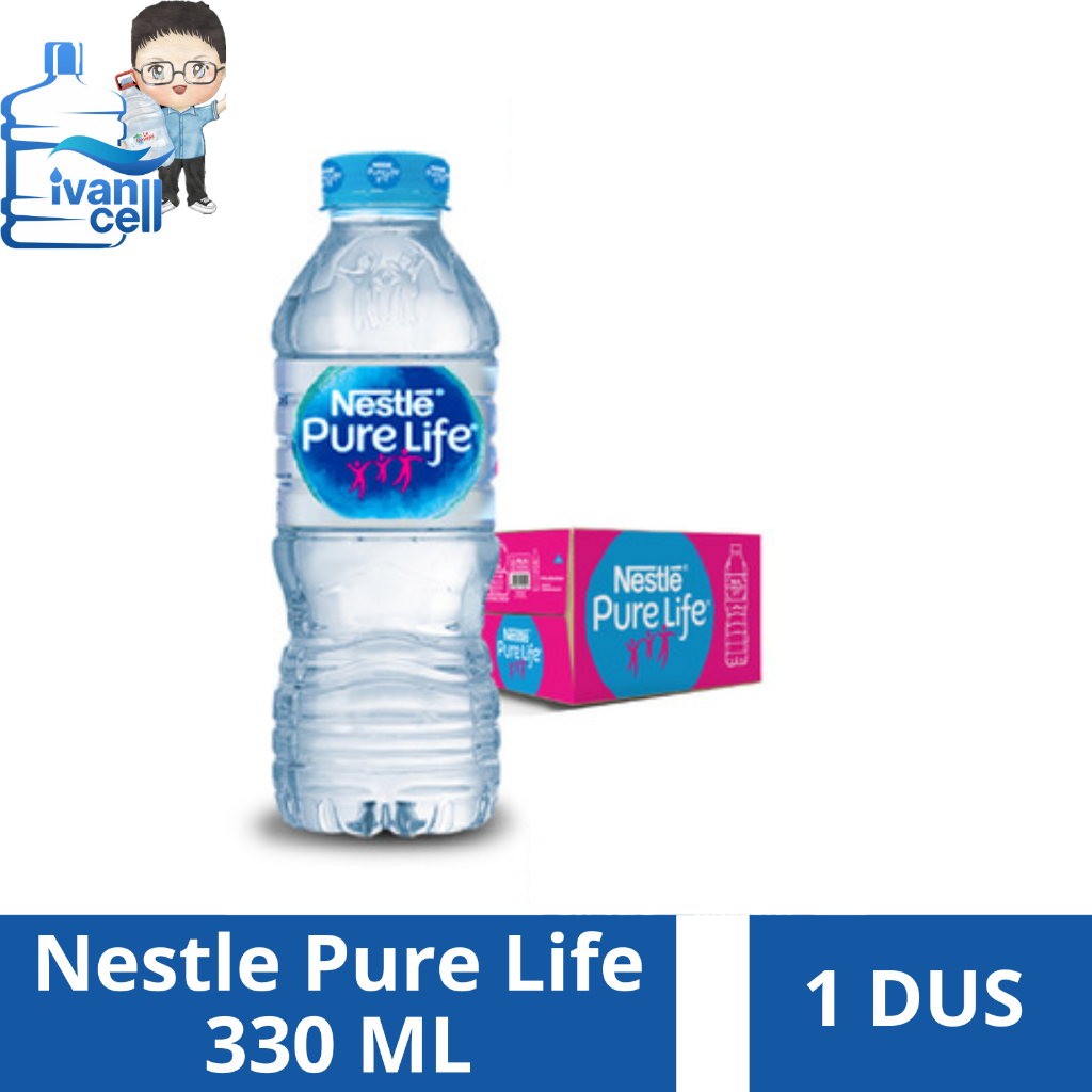 

⚡INSTANT⚡(1 DUS)Nestle Pure Life 330 ML isi (24 BOTOL) - ORIGINAL 100%