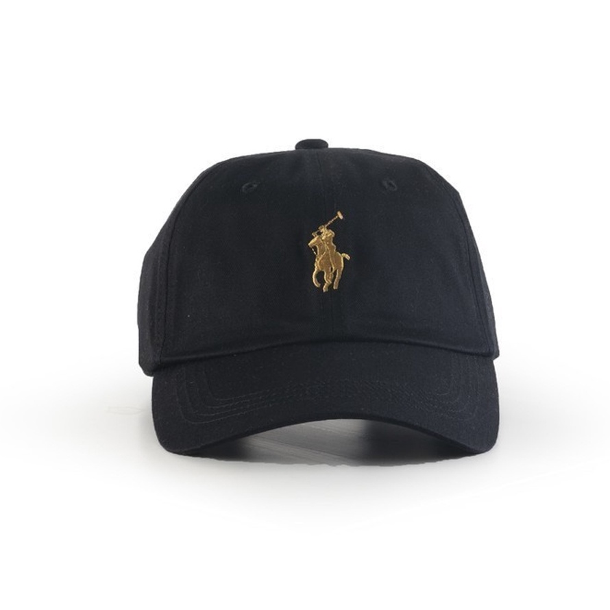 Terbaru POLO  39122 Cap Little Pony Black Gold