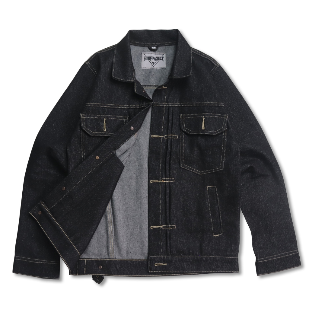 Reguler cutting Denim RAW Edition BeryL Falproject jaket denim jaket jeans pria