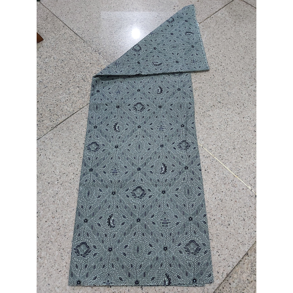 Kain Jarik Batik SOLO (lawasan) motif sidomukti warna hijau semen