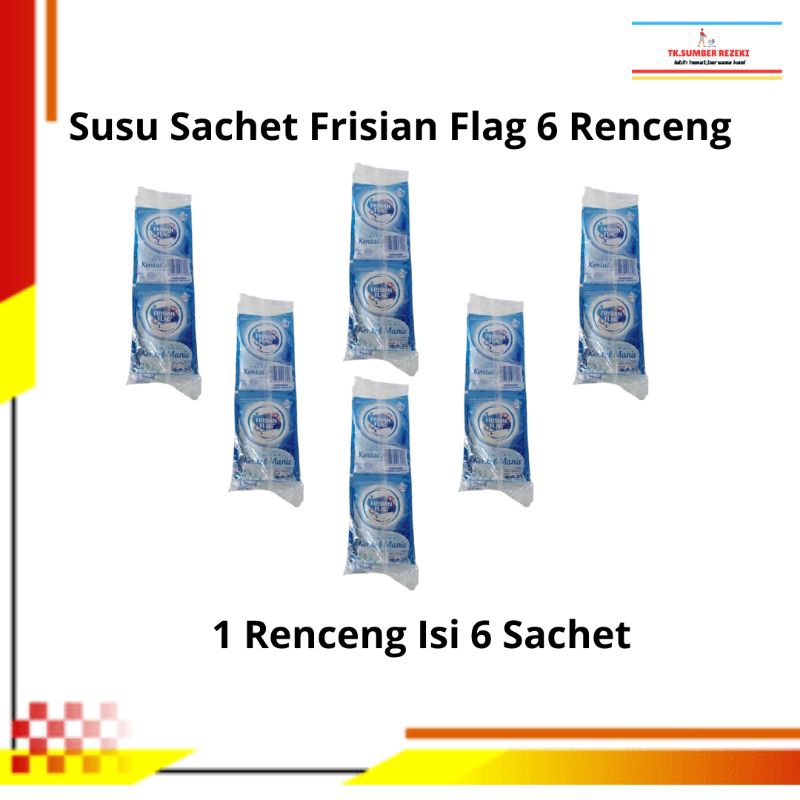 

[PAKET HEMAT ISI 6] Susu Sachet Putih Frisian Flag 1 Renceng Isi 6 Pcs PROMO MURAH