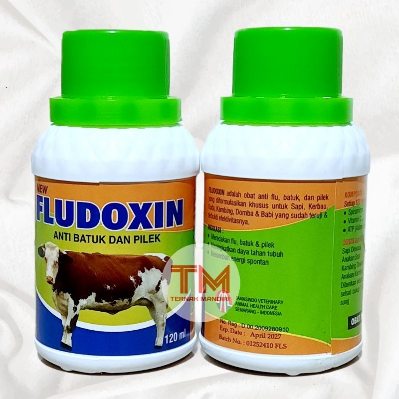 FLUDOXIN 120ml obat batuk pilek sapi & kambing