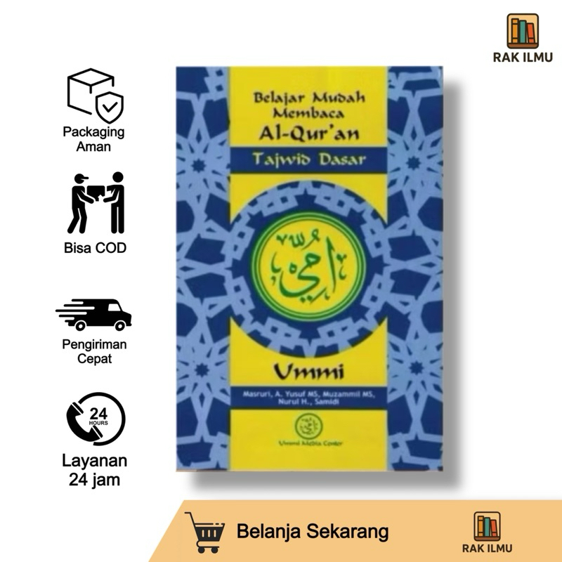 Buku Kitab Metode Ummi Umi Belajar Mudah Membaca Tajwid Dasar