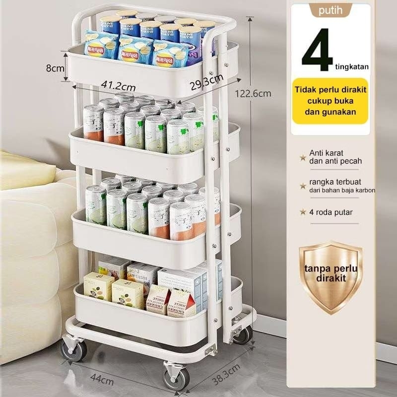 rak troli besi estetik