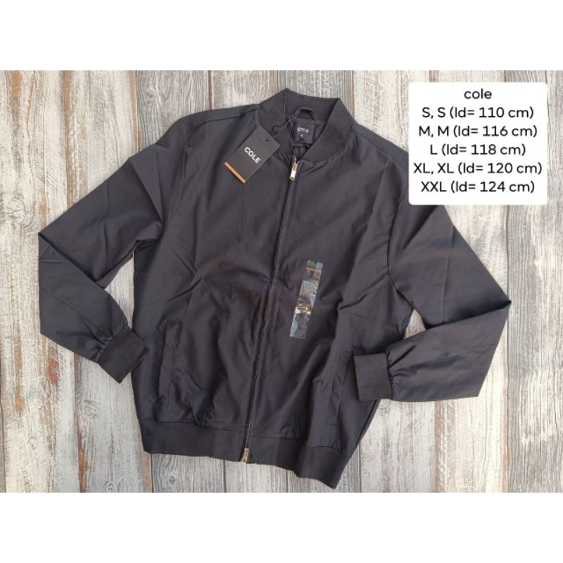 Jaket parasut cole double zipper